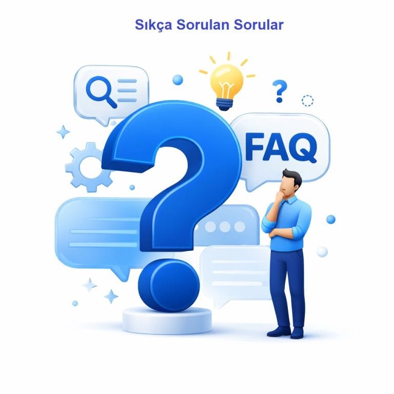 Sık sorulan sorular bölümünde hizmetlerimizle ilgili en çok merak edilen konulara hızlı ve anlaşılır cevaplar bulabilirsiniz