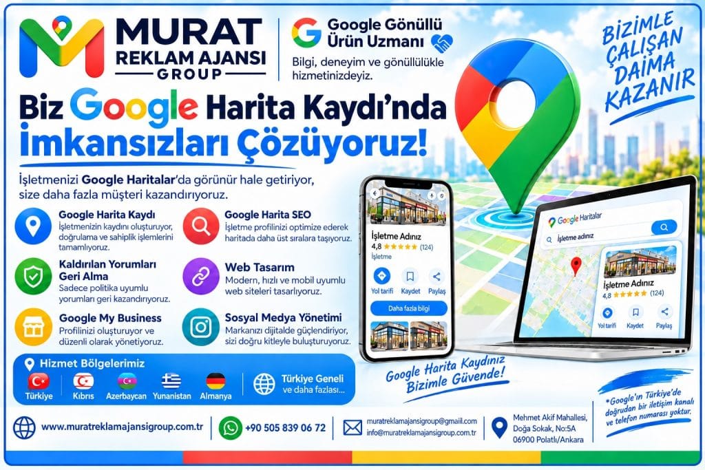 Google İşletme Profili ve Google Harita sorunları için profesyonel destek